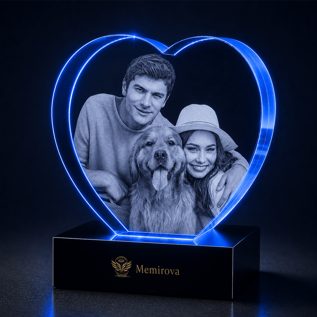 Memirova Always Us Heart-Shaped Anniversary Crystal-Memirova