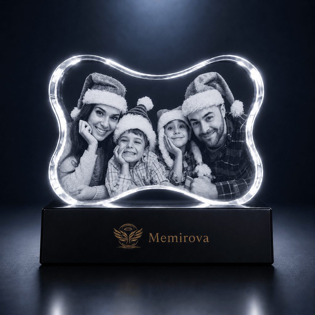 Memirova Christmas Faceted Paw Print Crystal-Memirova