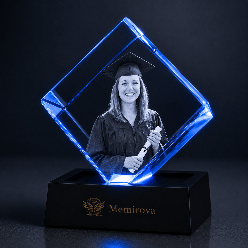 Memirova Graduation Square Photo Crystal-Memirova
