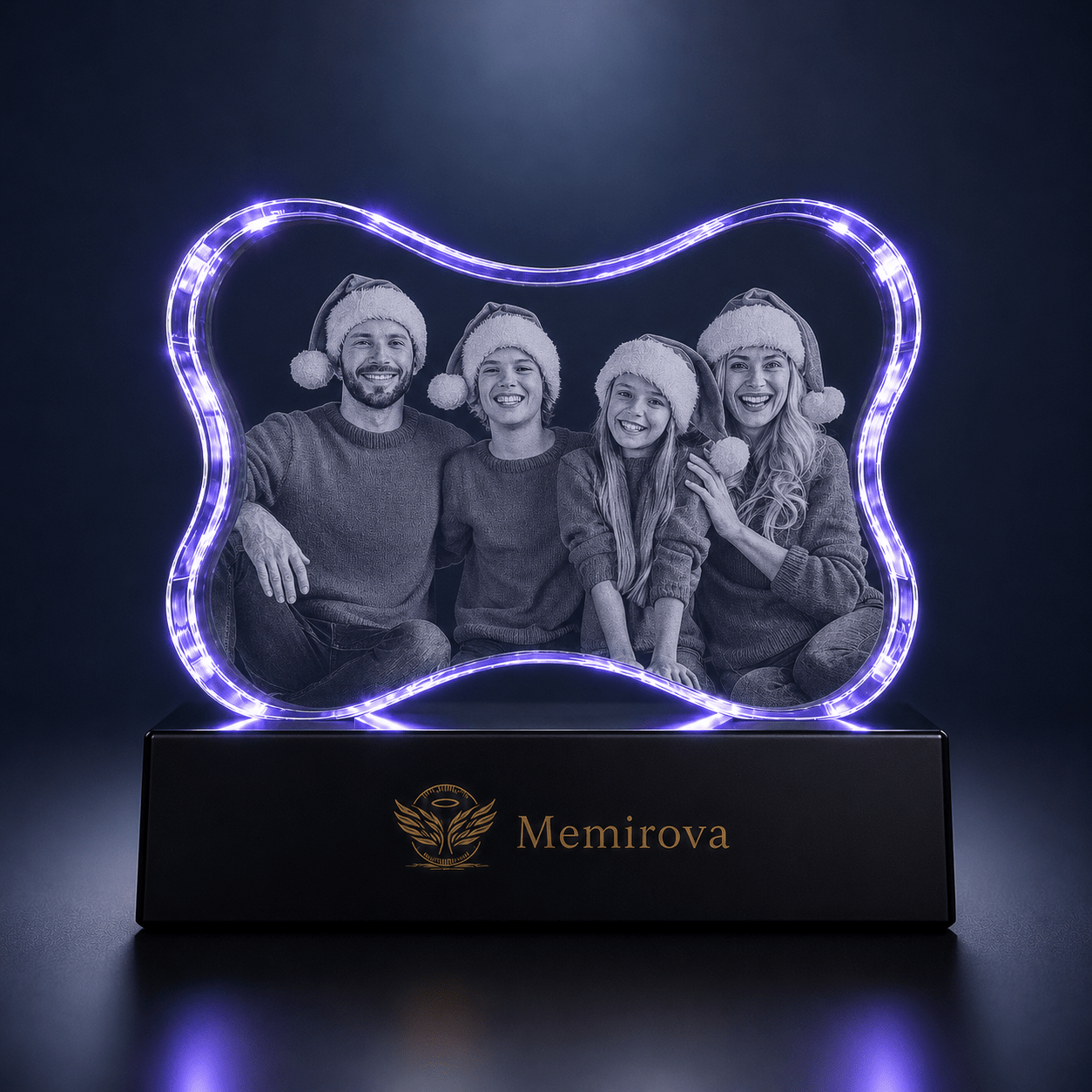 Memirova Christmas Faceted Paw Print Crystal-Memirova