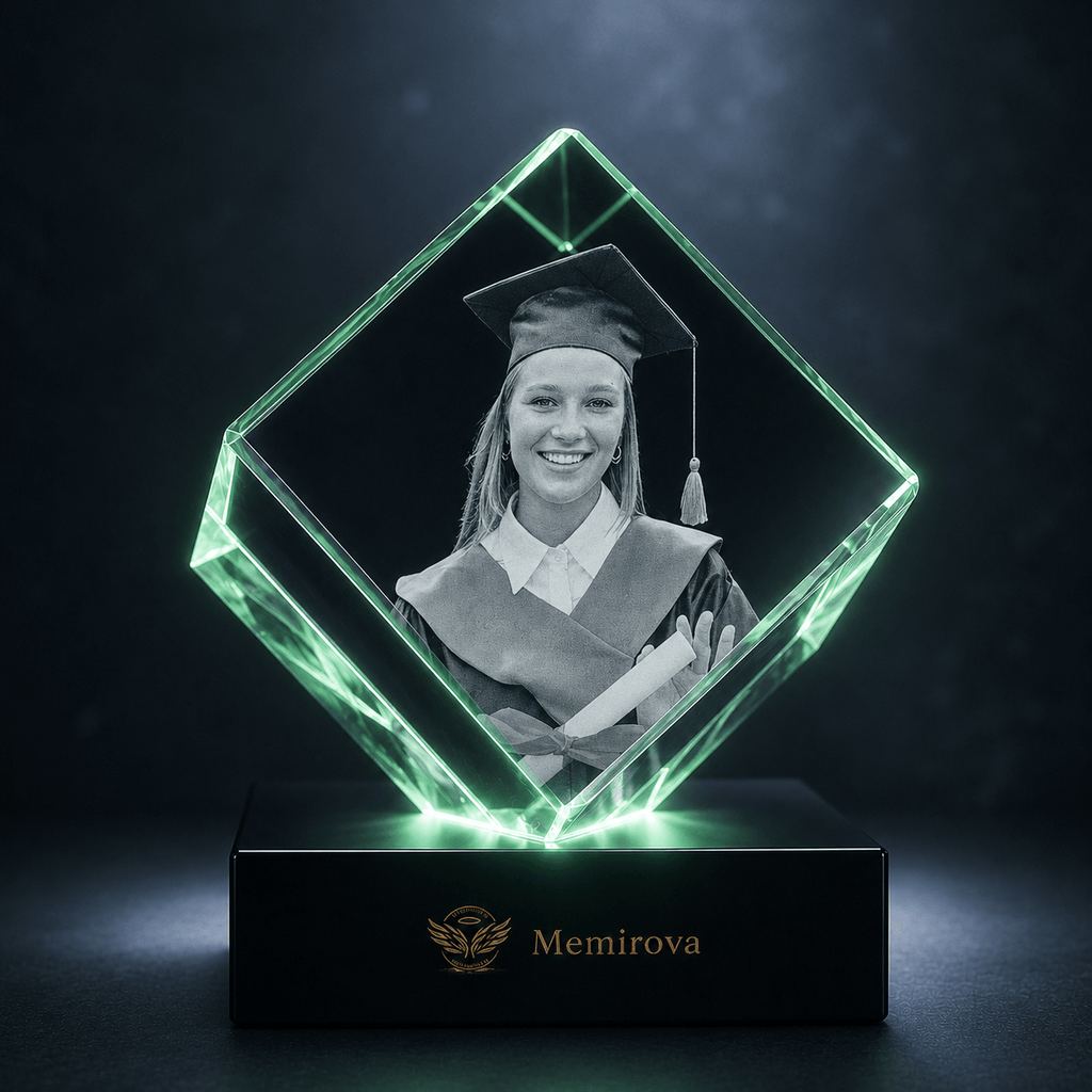 Memirova Graduation Square Photo Crystal-Memirova