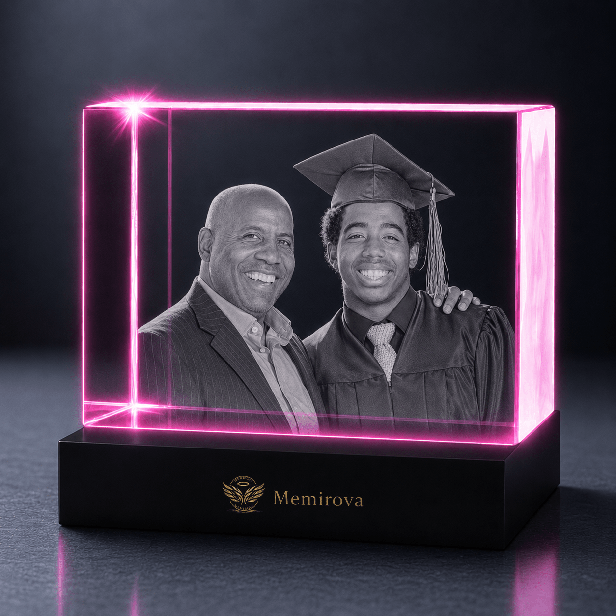 Memirova Graduation Custom 3D Crystal Photo Plaque-Memirova