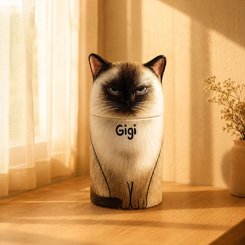 Personalized Cat Cremation Urn Created from Photo So They Always Feel Familiar