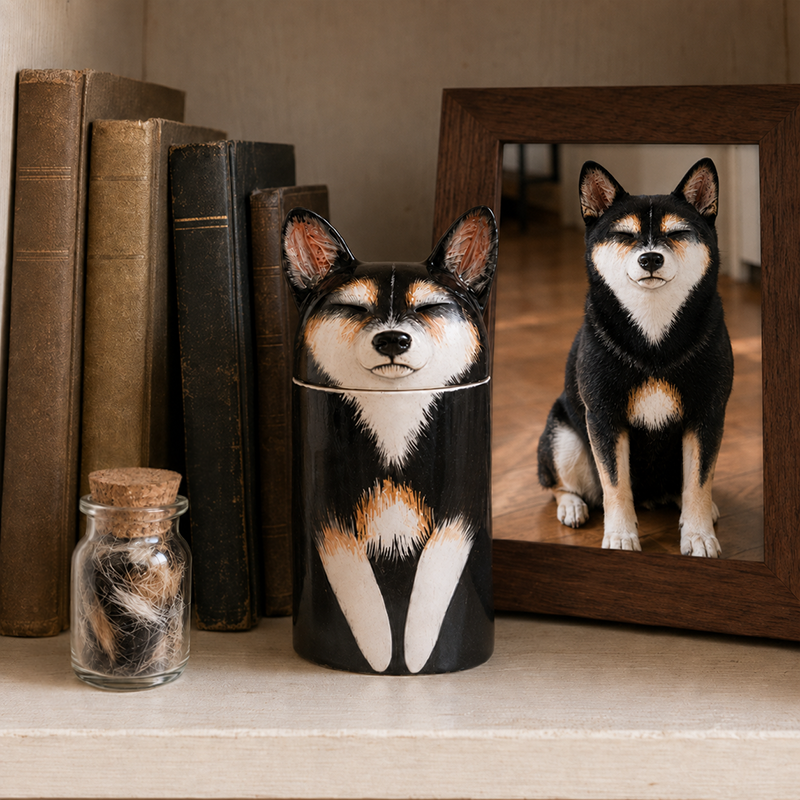 Dog Urn for Ashes Recreate the Coat Colors That Made Them Recognizable