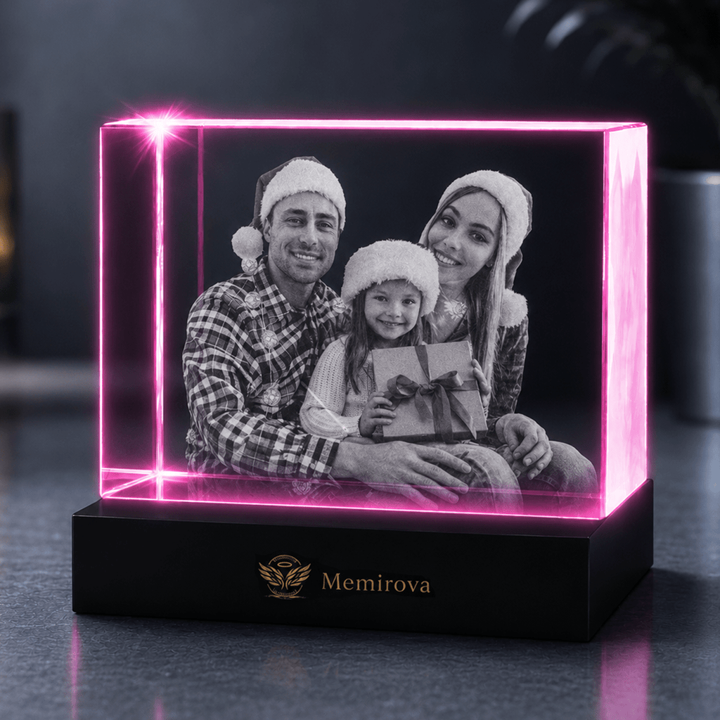 Memirova Christmas custom crystal photo block-Memirova