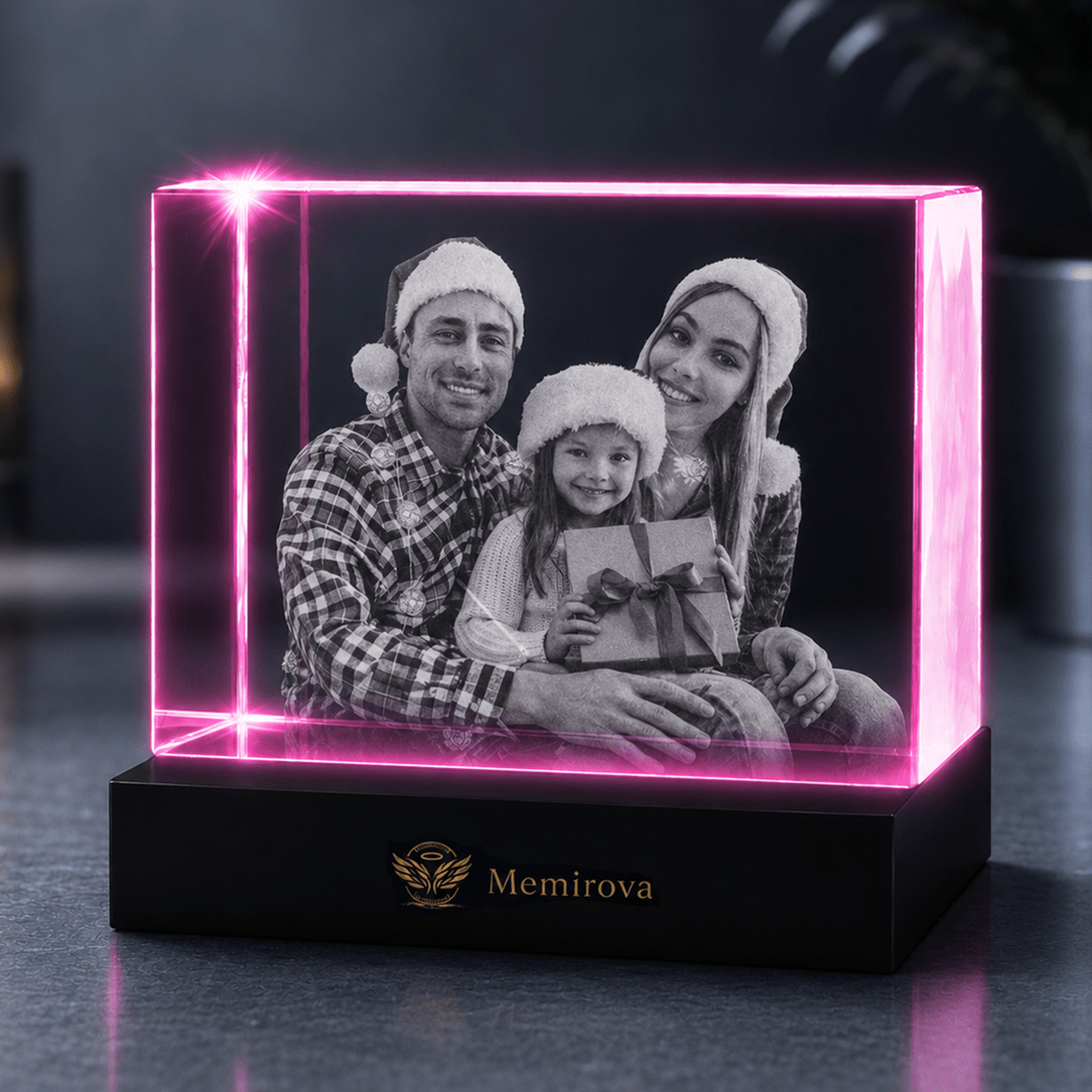 Memirova Christmas custom crystal photo block-Memirova