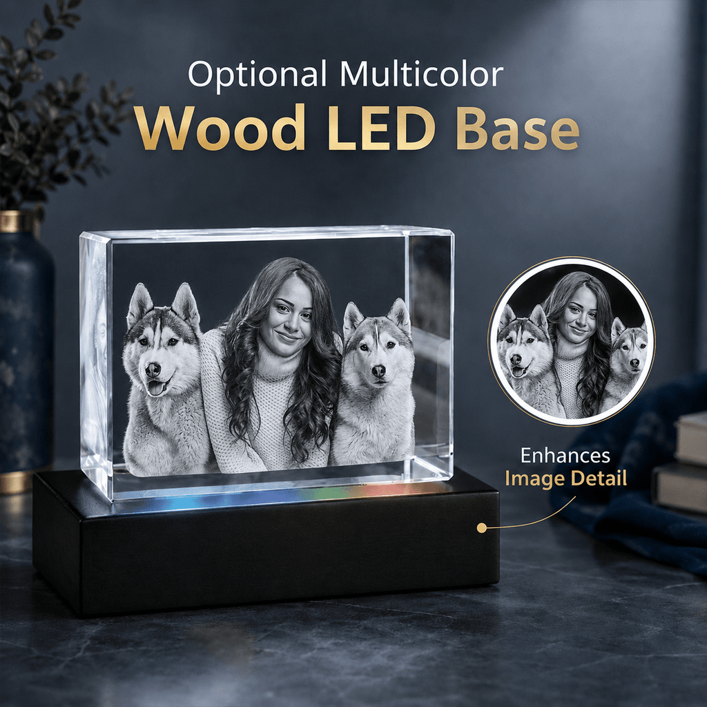 Memirova Beloved Pet 3D Crystal Tribute Plaque - Memirova