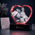 Memirova Christmas Faceted Heart Crystal Gift-Memirova