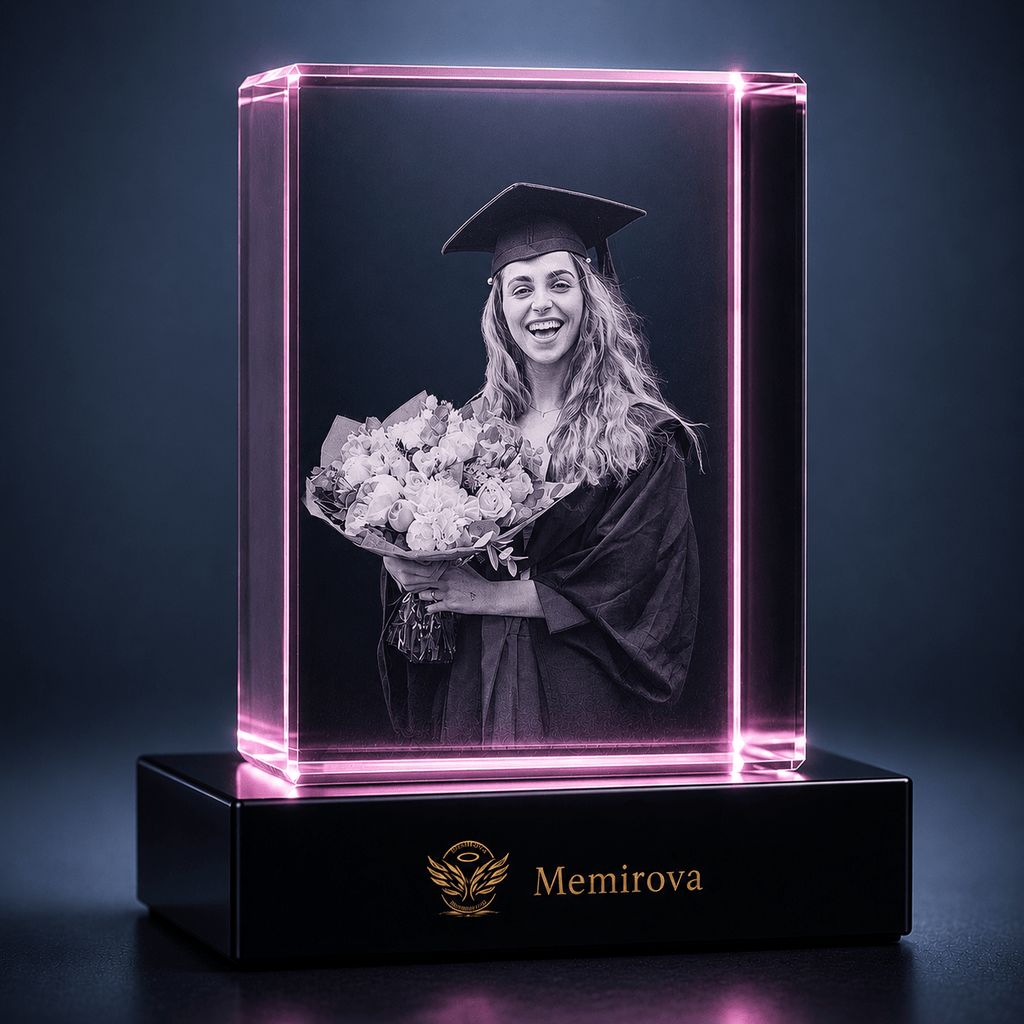 Memirova Graduation Portrait Crystal Keepsake-Memirova