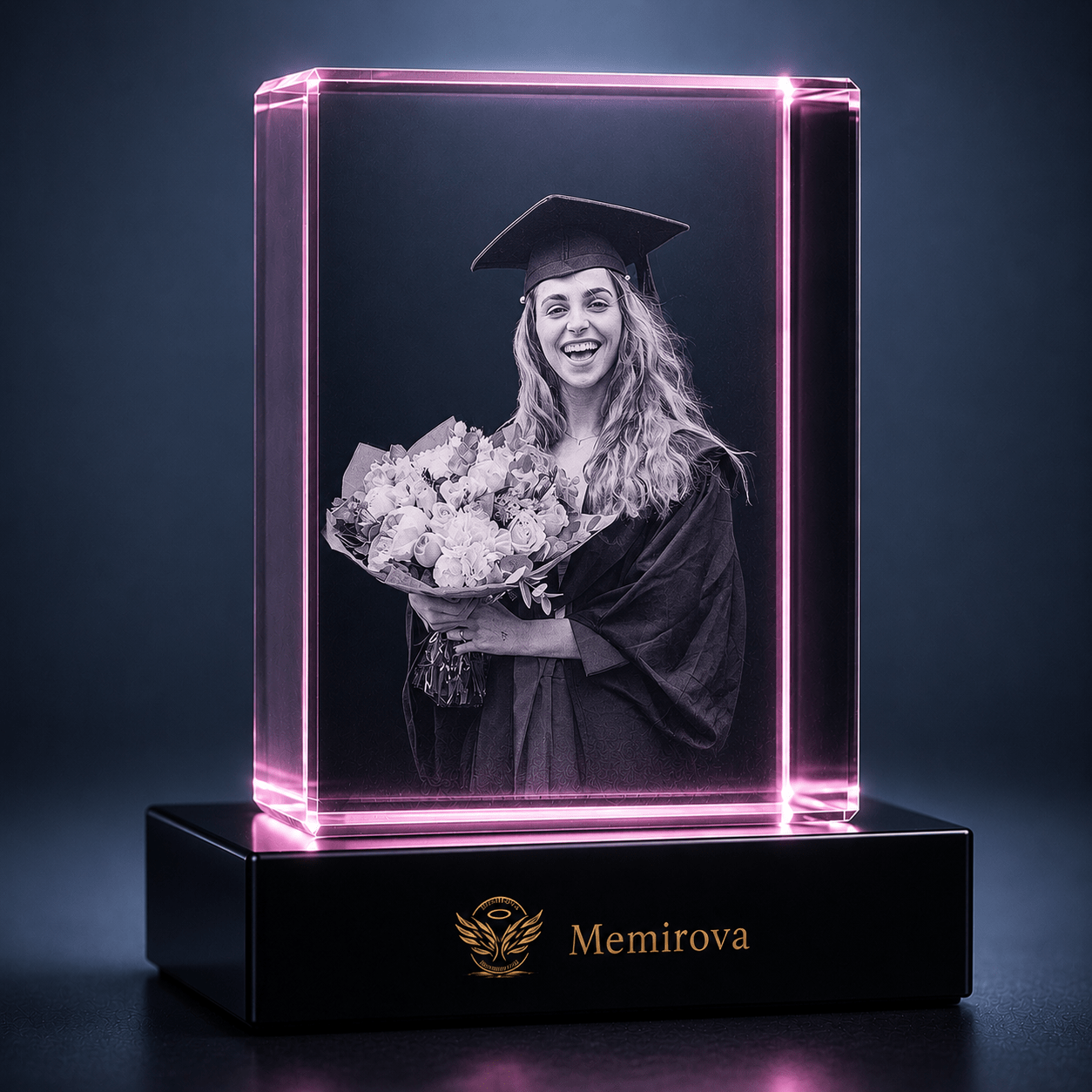 Memirova Graduation Portrait Crystal Keepsake-Memirova