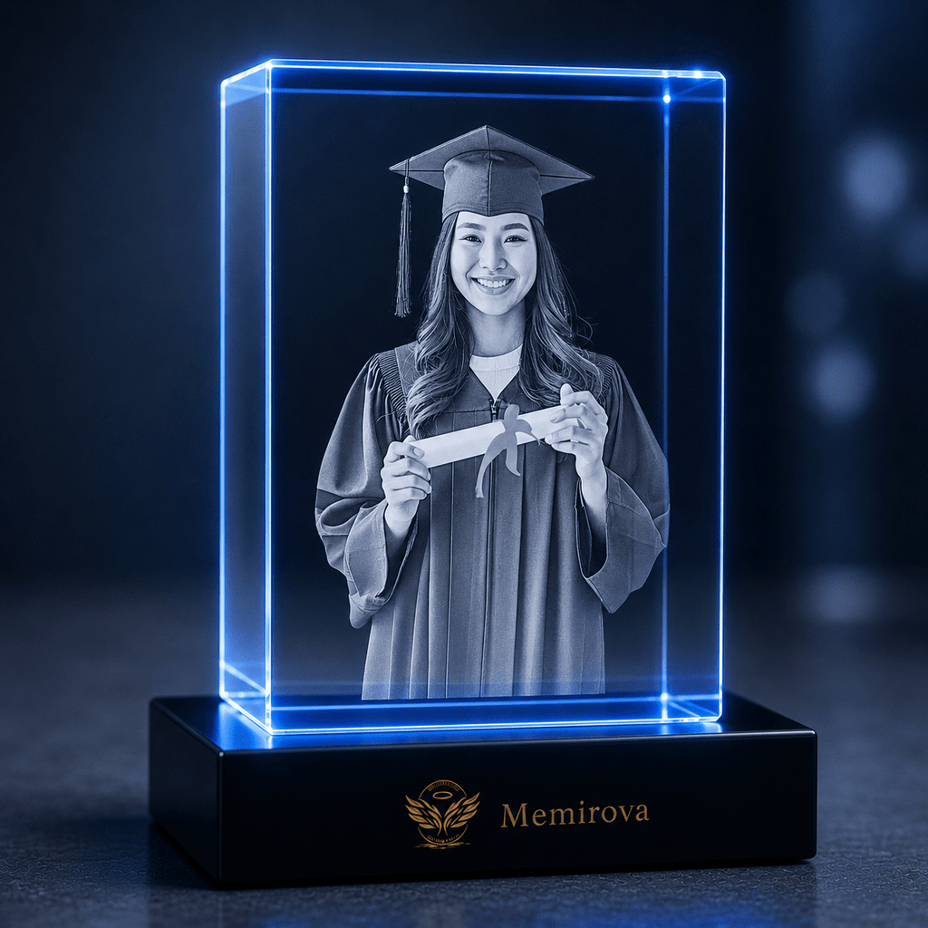 Memirova Graduation Portrait Crystal Keepsake-Memirova