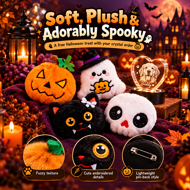 Halloween Plush Pins & Brooches
