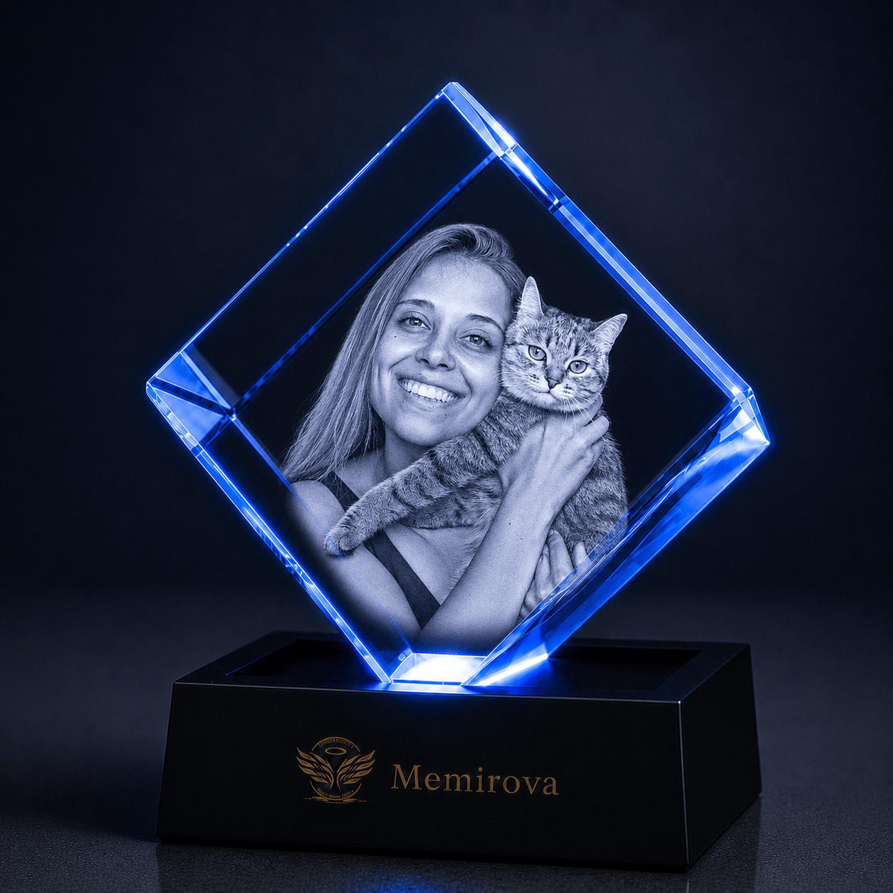 Memirova Forever by My Side Square Pet Crystal-Memirova