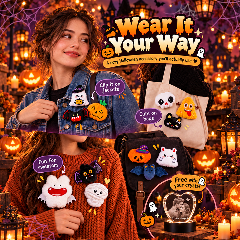 Halloween Plush Pins & Brooches