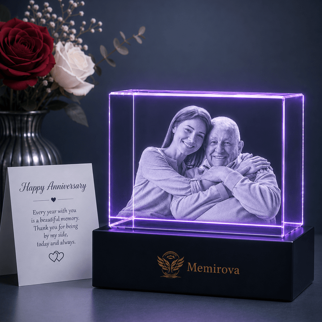 Memirova Our Journey Anniversary Crystal Plaque-Memirova