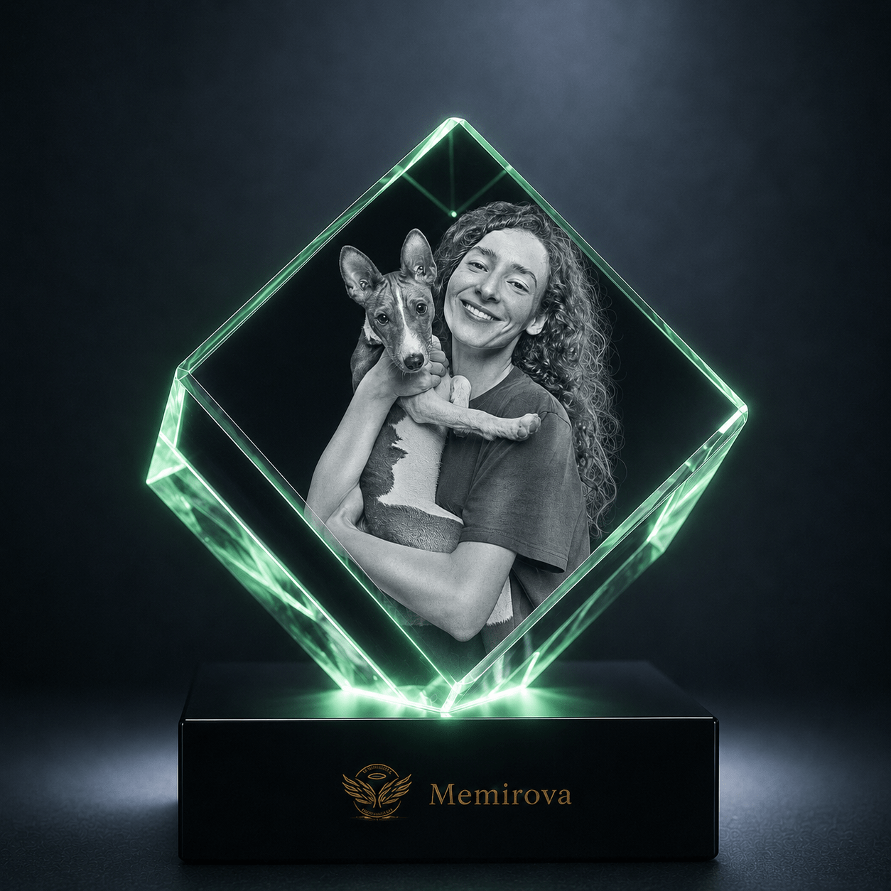 Memirova Forever by My Side Square Pet Crystal-Memirova