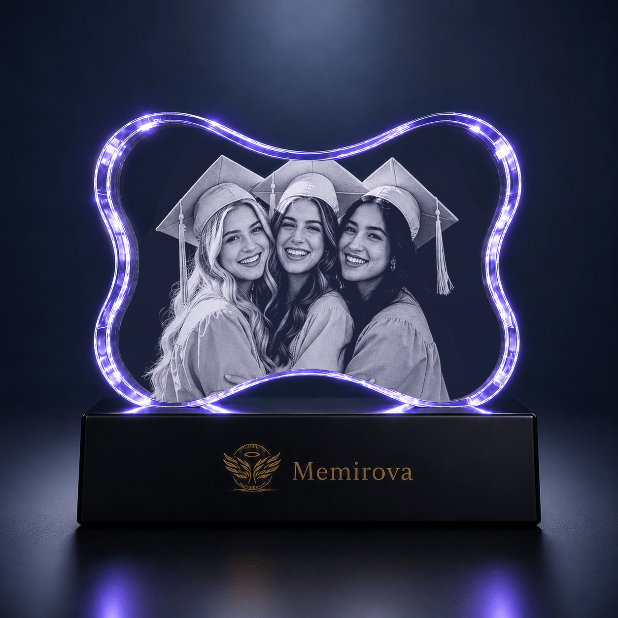 Memirova Graduation Paw & Pride Faceted Crystal-Memirova