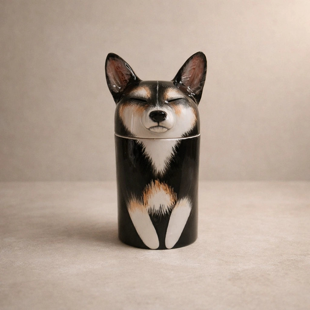 Personalized pet cremation memorial urn