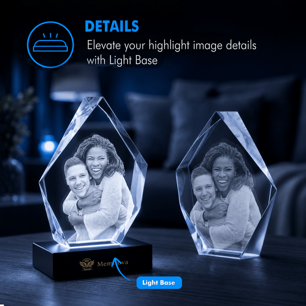 Memirova Graduation Prestige Crystal Award Light Base Details-Memirova