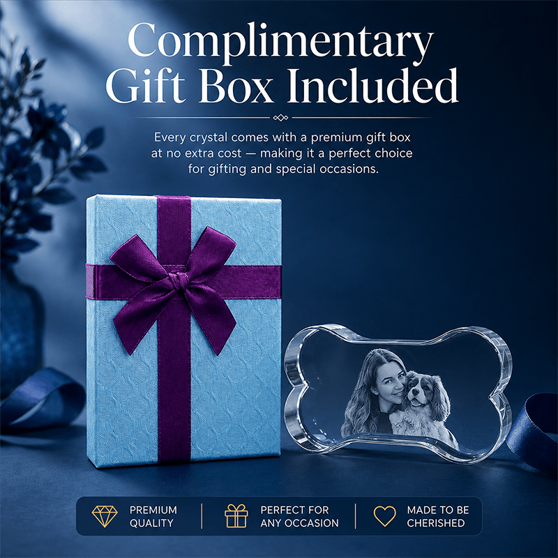 Memirova Faceted Bone Crystal Memorial Keepsake Complimentary Gift Box-Memirova