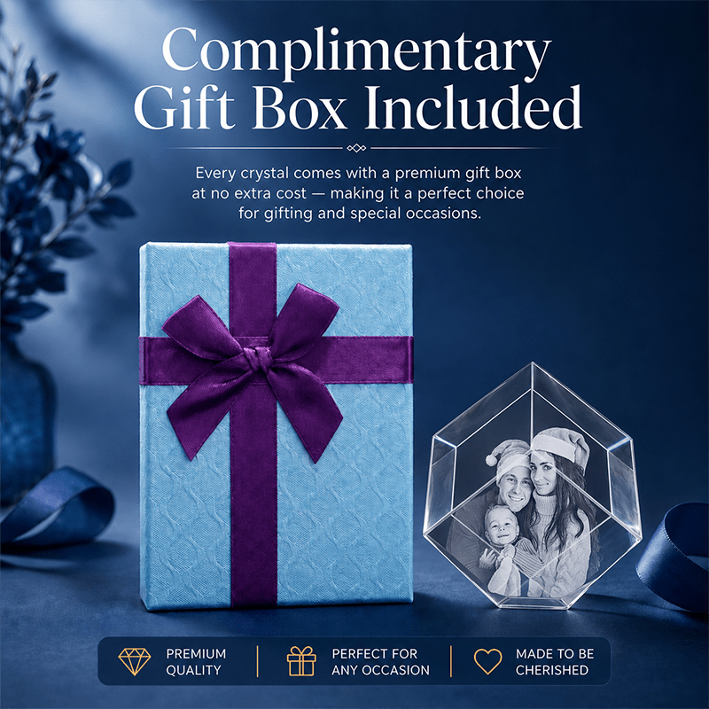 Memirova Mother's Day Faceted Crystal Keepsake Complimentary Gift Box-Memirova
