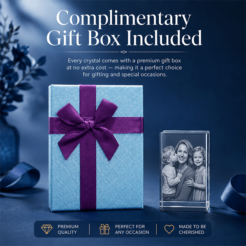 Memirova Christmas Memory Crystal Ornament Complimentary Gift Box-Memirova