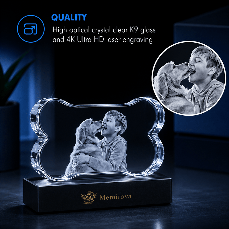Memirova Faceted Bone Crystal Memorial Keepsake Quality Detail - Memirova