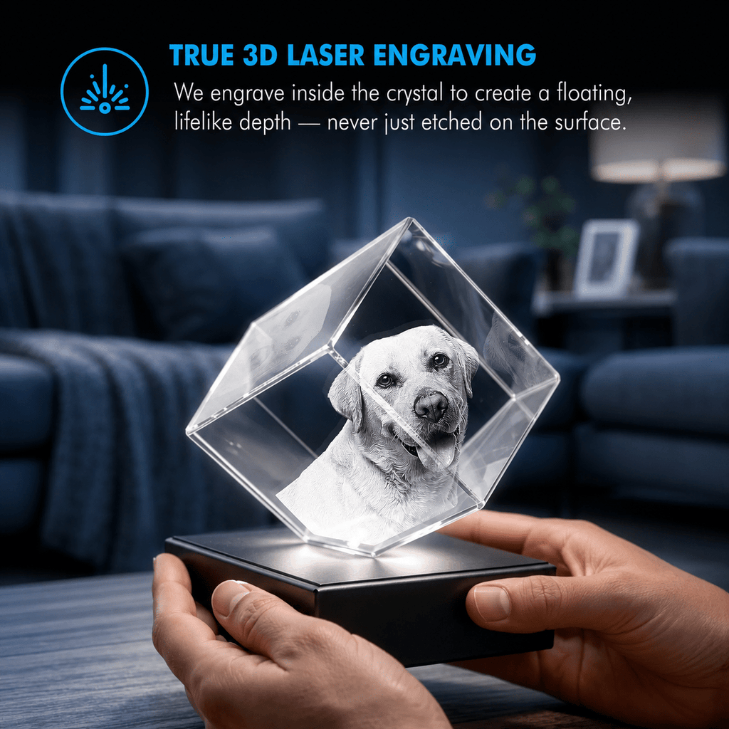 Memirova Through Every Chapter Faceted Crystal True 3D Laser Engraving-Memirova