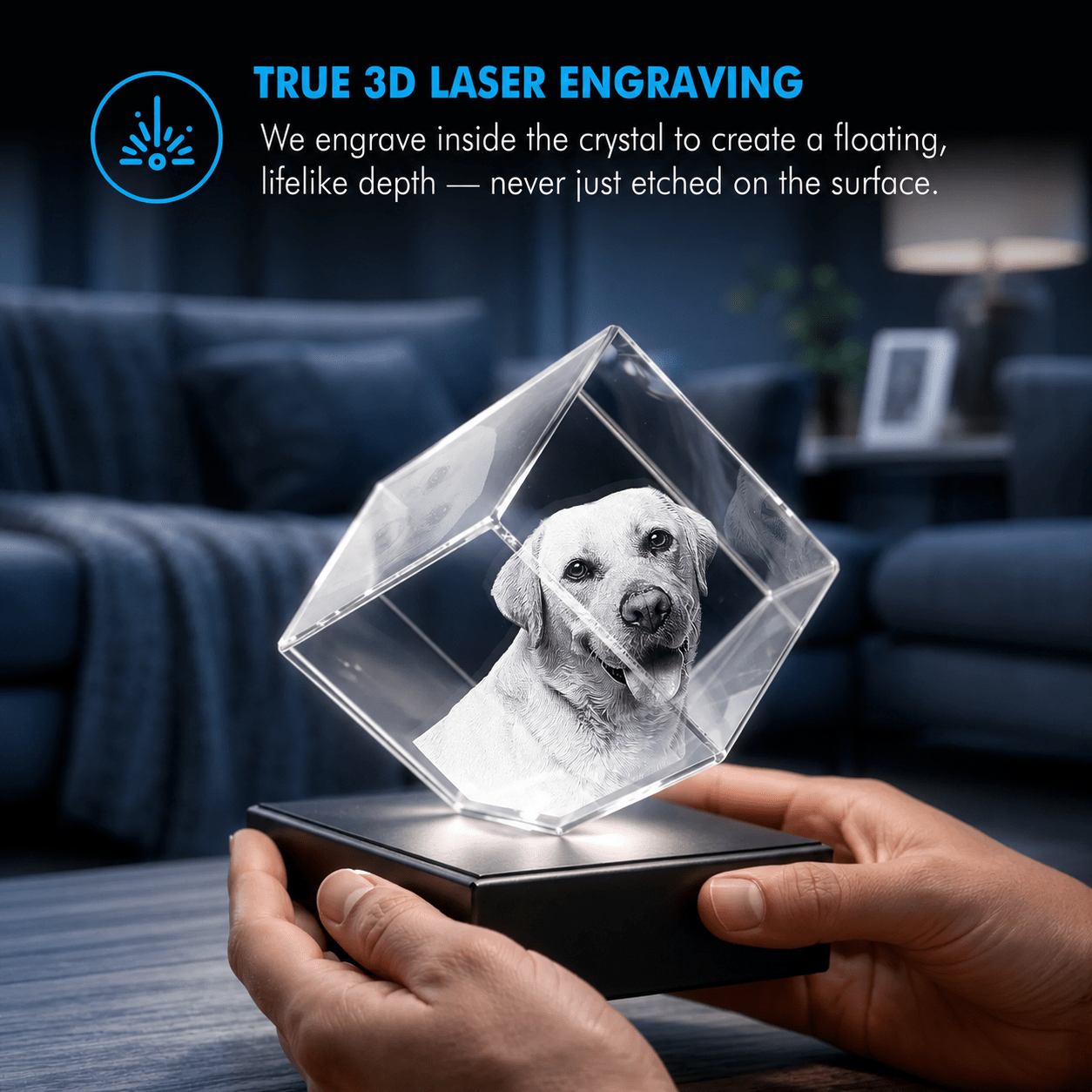 Memirova Through Every Chapter Faceted Crystal True 3D Laser Engraving-Memirova