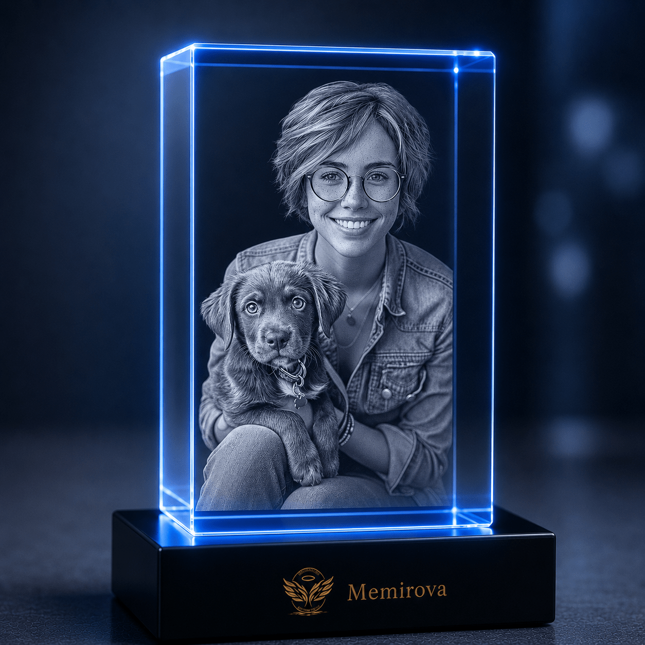 Memirova Everlasting Companion Portrait Crystal-Memirova