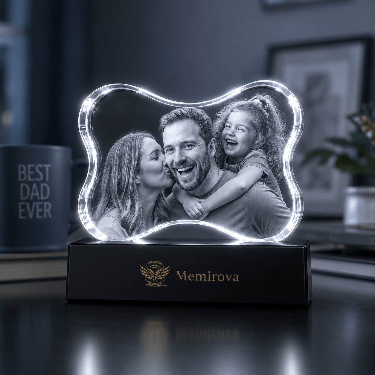 Memirova Faceted Bone Crystal Memorial Keepsake-Memirova
