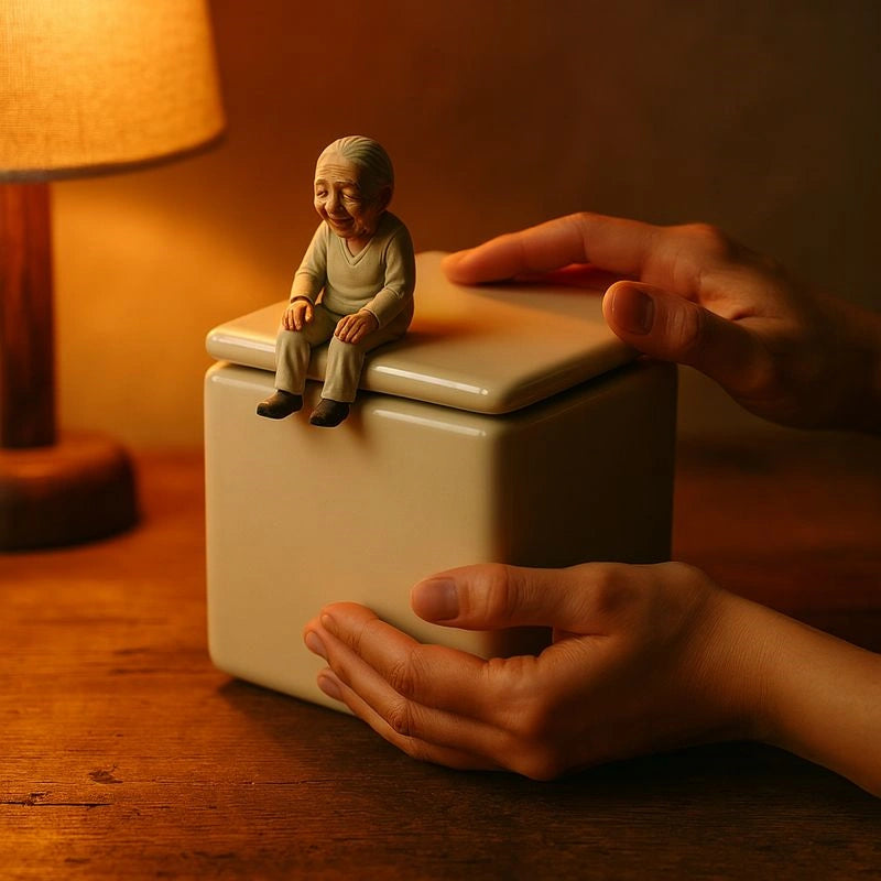 Sculptural ceramic urn suitable for residential interiors